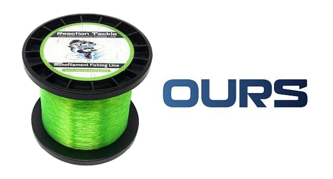 Reaction Tackle Monofilament Fishing Line - Premium Nylon Mono Line, Strong & Abrasion-Resistant, Low Memory for Smooth Long Casts - Freshwater & Saltwater