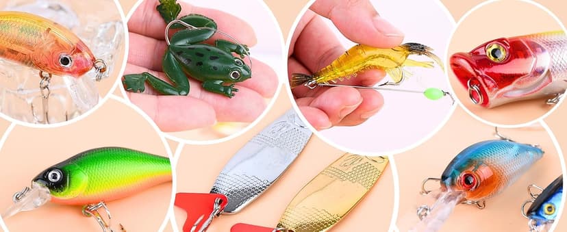 Advent Calendar Fishing Christmas Countdown - 24 Days Fishing Lures Set for Fisher Adult Men Teen Boys - 2025 Xmas Surprise Gift