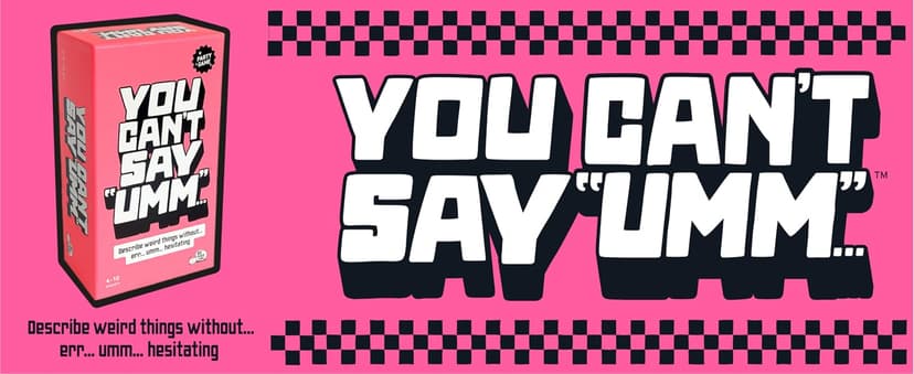 Big Potato You Can't Say UMM: A Party Game for Family and Adults, Fast-Paced Family Word Game, Must Have for Game Night, Bonus Content Included