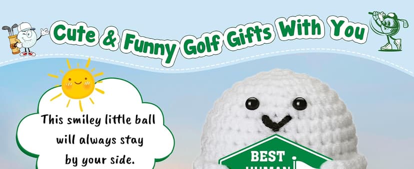 Funny Crochet Golf Ball Accessories Christmas Stocking Stuffers for Boyfriend Him Fiance Anniversary Valentines Romantic Gift Gifts for Boyfriend Bf Birthday - Sweetest Day Gifts for Him Men B0GDGBKLKJ