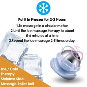 Ice Therapy Massage Roller Ball, Manual Massager for Trigger Point, Deep Tissue Massage, Alleviating Muscle Tension and Pain Relief, Suitable for Neck, Back, Shoulders, Arms, Legs, Thighs etc.
