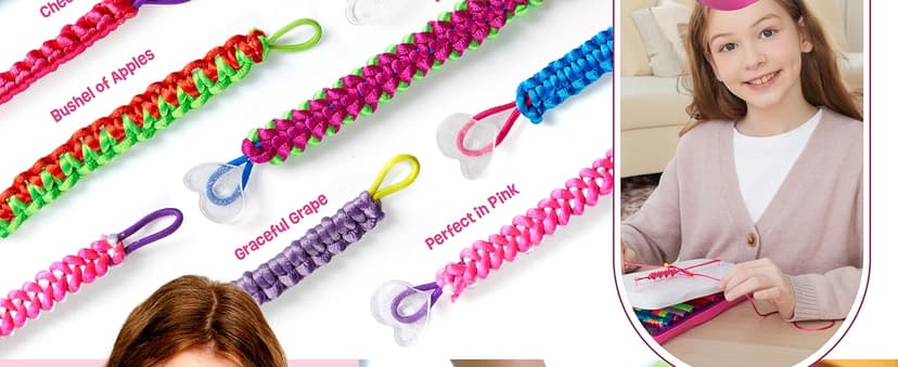 Pretty Me Friendship Bracelet Making Kit for Girls - Crafts for Girl - String Bracelets Maker - Gifts for 8-12 Year Old Kid - Birthday Gift Ideas & Kits Toys Ages 8, 9, 10, 11, 12 - Kids Age 8-12 Olds