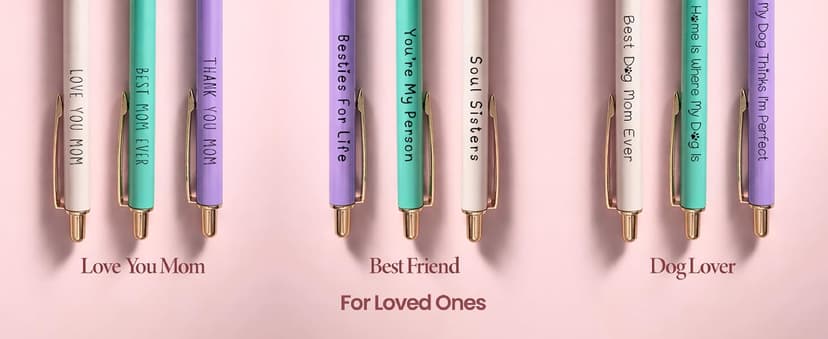 MESMOS 3pcs Fancy Pens, End of Year Teacher Gifts for Women, Difference Maker Gift, Thank You Teacher Gift Pens, Best Teacher's Gifts Supplies, Aesthetic Nice Pen Set, German-Ink 1mm Swiss-Tip B0CPNXYVL6