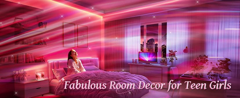 Christmas Gifts for Teens Northern Lights Projector,18 Color Gifts for Teen Boys Gifts for Teenage Girls,Remote Galaxy Projector for Bedroom Night Light for Kids Galaxy Light,Cute Room Decor Aesthetic