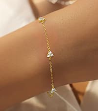 LOVECOM 925 Sterling Silver Star/Heart/Flower/Butterfly Bracelets for Women B0DQ93M6G7