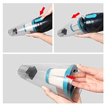 Intercleaner Corded Vacuum Cleaner, 15KPa Powerful Suction with 400W Motor, 12 in 1 Lightweight Bagless Stick Vac with Handheld, Ultra Quiet, for Hardwood Floor Carpet Car Pet Hair