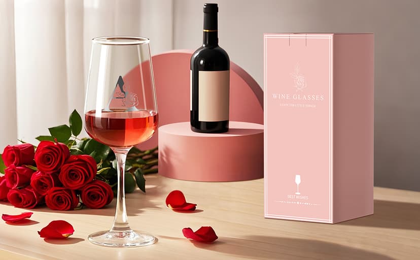 Personalized Wine Glass Gifts for Women - Monogrammed A-Z Wine Glasses Gift | Custom Christmas Gift, Valentines Day, Birthday Gifts for Women Her Mom Wife Best Friend Sister (A)