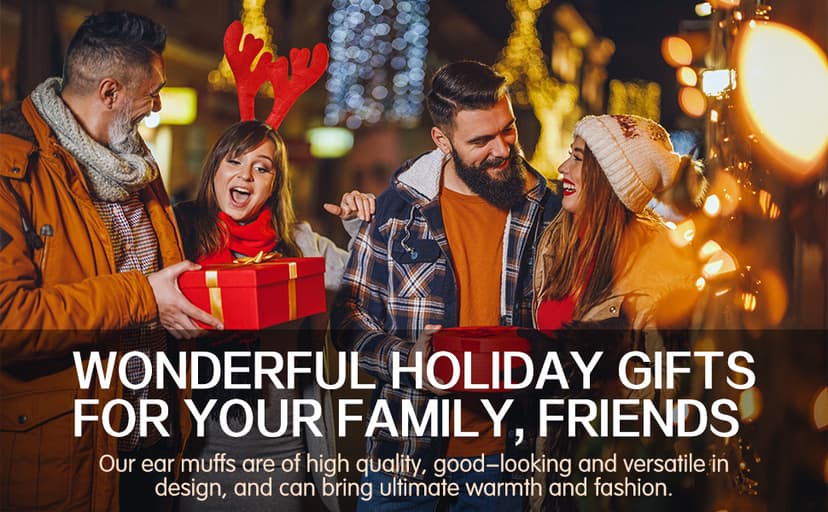 Trifabricy EarMuffs for Women Winter Faux Fur Warm Earmuffs Cute Foldable Ear Covers Cold Weather Fluffy Ear Warmers