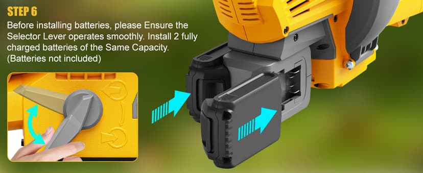 Cordless Leaf Blower Vacuum Mulcher Compatible for Dewalt 20V Battery(NO Battery), 3-in-1 Handheld Leaf Vacuum Mulcher with 40L Bag, 4 Variable Speeds with Turbo Modes for Yard Patio Driveway Cleanup