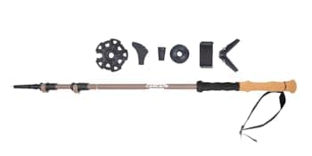 Cascade Mountain Tech Trekking Poles - Carbon Fiber Monopod Walking or Hiking Sticks with with Accessories Mount and Adjustable Quick Locks