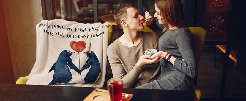 SteadStyle Gifts for Her Him, Wedding Anniversary Blanket for Women Men, Romantic I Love You, Birthday Gifts for Boyfriend Girlfriend, Wedding Gift for Wife Husband Couple 60'' x 50''