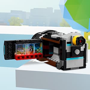 LEGO Creator 3 in 1 Retro Camera Toy, Transforms to Retro Video Camera or to TV Set, Photography Gift for Boys and Girls Ages 8 Years Old and Up Who Enjoy Creative Play, 31147