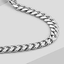 JoycuFF Mens Cuban Link Chain Necklace for Boyfriend Gold Silver Stainless Steel 6MM 10MM Hip Hop Anniversary Birthday Christmas Jewelry for Men