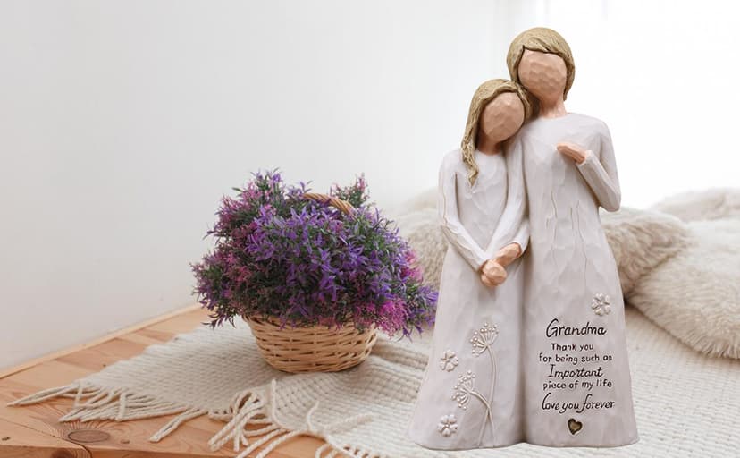Grandma Gifts from Granddaughter,Grandma Gifts for Birthday Christmas Mothers Day,Hand-Painted Resin Statue,Gifts for Grandma Grandma Birthday Gifts,Great Grandma Gift, Grandmother Gift Figurine B0FGCNN72R