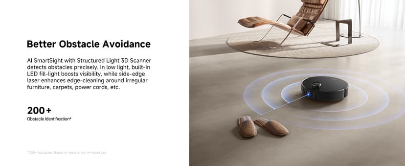 Mova V50 Ultra Complete Robot Vacuum and Mop Self-Cleaning, 24,000 Pa Suction, Liftable Navigation with Obstacle Overcoming and Warm Water Mopping with DuoSolution System Designed for Pets, Black