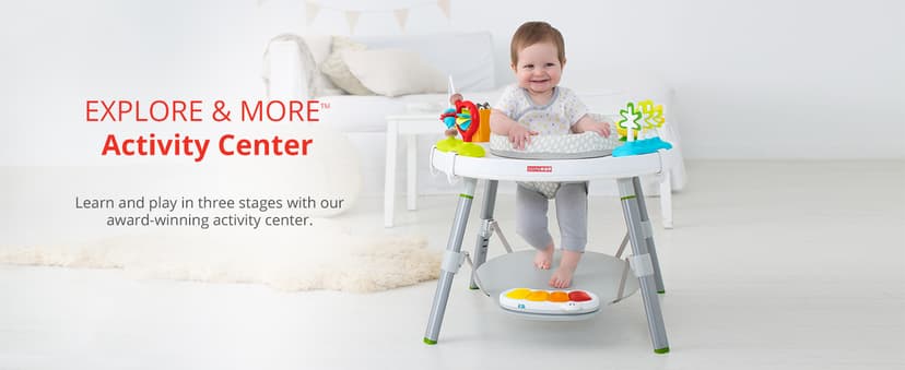 Skip Hop Baby Activity Center: Interactive Play Center with 3-Stage Grow-with-Me Functionality, 4mo+, Explore & More