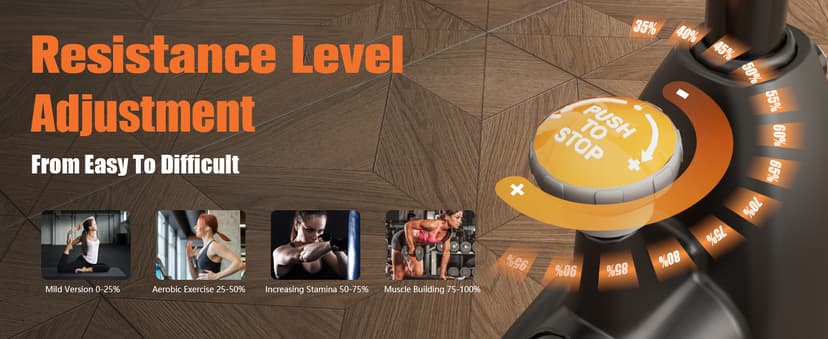 Hillhub Exercise Bike, Stationary Bikes for Home with Grip Pulse Sensor and Stepless Resistance Adjustment, Compact Indoor Cycling Bike with Tablet Mount, Compatible with APP Sync