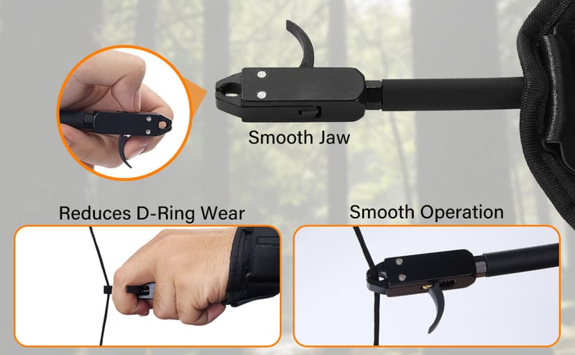 3rd Gen Compound Bow Release, 360° Rotatable Wrist Release Aid, Adjustable Thumb Trigger, Ambidextrous Archery Release for Hunting & Shooting