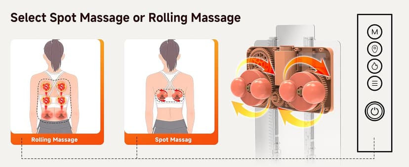 Electric Up&Down Kneading Massage Pillow For Back, Neck, Shoulder, Leg,Birthday Christmas For Women Men Gifts,Home Office Use Back Massager With Heat, Pain Relief For Deep Tissue,3D Lower Back Massager B0H5VGG7JN