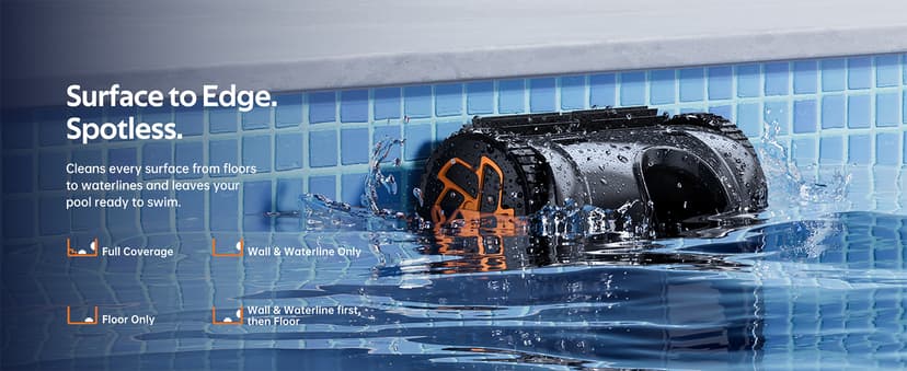 (2026 Upgrade) iGarden Pool Cleaner K60, 6H Cordless Robotic Pool Vacuum for Inground & Above Ground Pools, AI Timer, Smart Navigation, Floor, Walls&Waterline Scrubber, Touchscreen, Auto-Parking