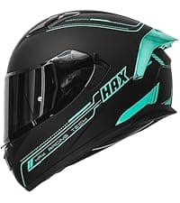 HAX Obsidian Full Face Dual Visor Adult Motorcycle Helmet for Motorbike Street Bike with Pinlock Ready DOT Approved Matte Black Gold L