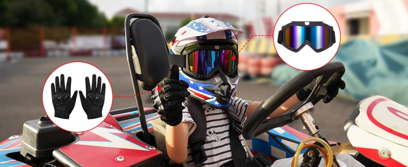 Youth Kids Dirt Bike Helmets Motocross Offroad ATV BMX MX Dirtbike Motorcycle Helmet J-01 with Goggles and Gloves DOT Approved