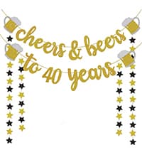 40th Birthday Gifts for Women, Men, Her, Him - Happy Prank Toilet Paper - 40th Birthday Decorations, Party Supplies Favors - 40 Years Old Funny Gag Gift Ideas, Novelty Bday Present for Friends, Family