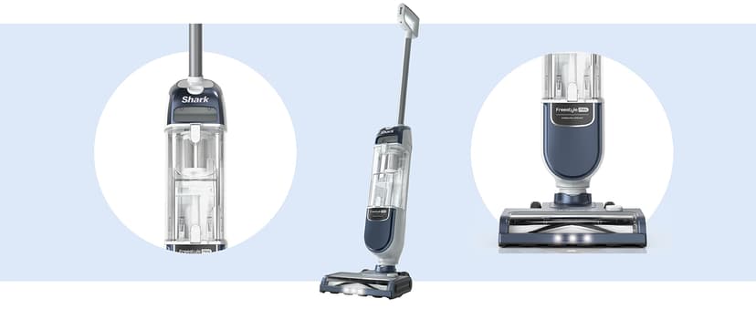 Shark Freestyle Max Cordless Upright Vacuum, Multi-Surface Cleaning, Lightweight, Easy Maintenance, with Large Dust Cup and 2-Speed Brushroll, LED Headlights, Nordic Blue, SV2002