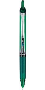 Pilot Precise V5 RT Refillable & Retractable Rollerball Pens, Extra Fine Point Pens 0.5 mm, Black, Pack of 2 - Ideal for School, Journaling & Office Writing
