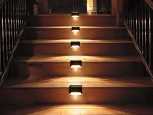 SOLPEX Solar Deck Lights Outdoor 16 Pack, Solar Step Lights Waterproof Led Solar lights for Outdoor Stairs, Step , Fence, Yard, Patio, and Pathway(Warm White)