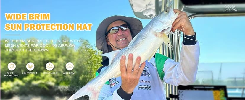 Home Prefer Outdoor UPF50+ Mesh Sun Hat Wide Brim Fishing Hat with Neck Flap Sun Hat for Men Women