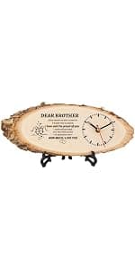 Grandpa Birthday Gifts from Grandkids, Christmas Fathers Day Birthday Gift for Grandfather, DIY Engraved Clock for Home Decor BeauGift Grandpa Gifts, Wooden Clock Birthday Gifts for Grandpa Grandfather B0F8Q4Z8QC