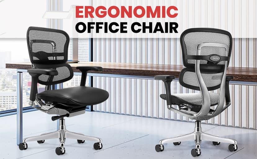 Ergohuman Eurotech ME7ERG GEN2 High Back Mesh Office Chair with Tilt Tension Control, Tilt Lock, Back Angle, Back Height, Synchro Tilt, Seat Height, Seat Depth, and Arm Height Adjustments, Black