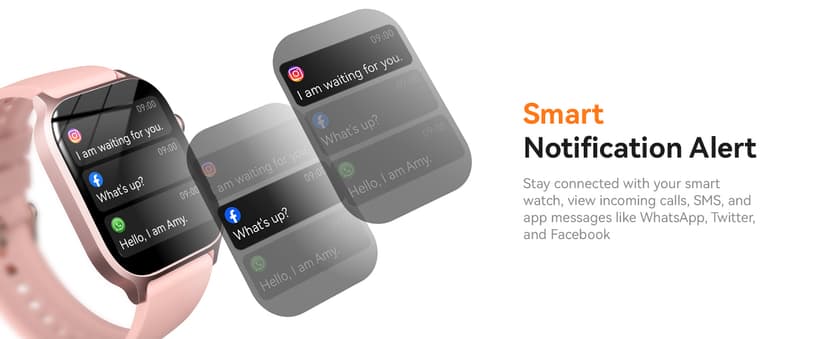 Smart Watches for Women Men, Fitness Tracker Watch with 110 Sports Modes, Step Counter/Sleep Monitor/Pedometer, IP68 Waterproof, Bluetooth Call & Music Control Smartwatch for iPhone/Android