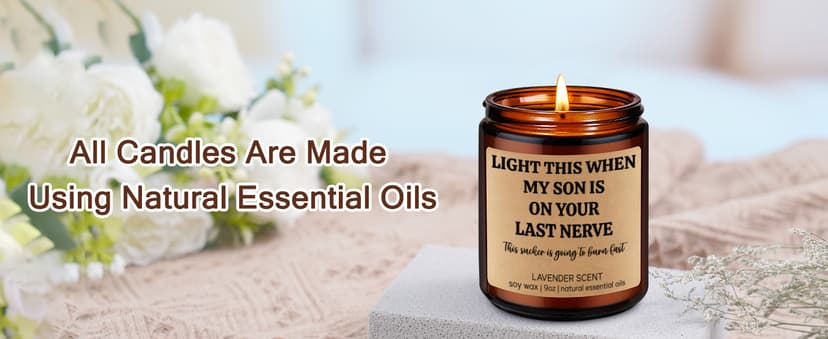 GSPY Scented Candle, Daughter in Law Gifts - Christmas, Birthday Gifts for Daughter in Law, Sons Girlfriend - DIL Present from Mother in Law - Funny Wedding, Bridal Shower Presents for Future New DIL