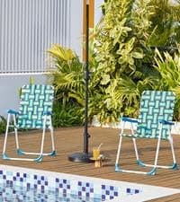 Yaheetech 26in Rocking Chair Outdoor Zero Gravity Folding Chairs Rocking Chairs Foldable Outdoor Reclining Lounge Chair for Outside Lawn with Cupholder/Pillow Ergonomic Design for Rest, Beige