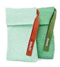 ZOMCHI 2 Count Wash Cloths, Exfoliating Washcloth with Dual Texture for Face and Body, Exfoliating Wash Cloth for Showering (Deep and Gentle)