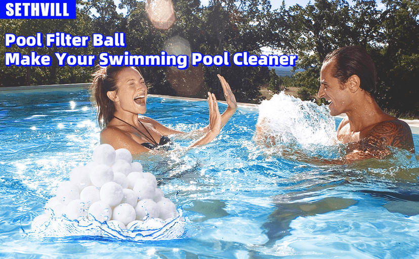 3.1 lbs Pool Filter Balls for Sand Filter, Eco-Friendly Reusable Pool Fiber Filter Balls Replace Pool Filter Sand, Pool Filter Media Balls for Swimming Pool (Equals 100 lbs Pool Filter Sand)