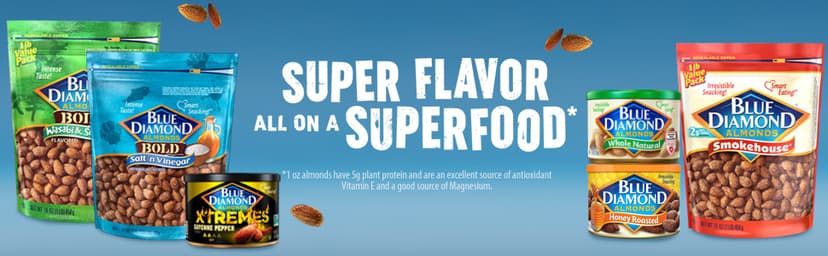 Blue Diamond Almonds, Peppermint Cocoa Holiday Snack Nuts, 6 Oz(Pack of 1),Resealable Can