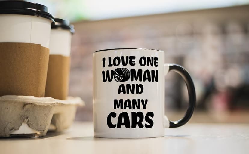 Funny Gifts for Car Lover, Car Guy Coffee Mug, Valentine's Day Birthday Christmas Mug Gifts for Mechanic Husband Boyfriend Him, Gearhead Tea Cup 11 OZ B0DF7NW26D