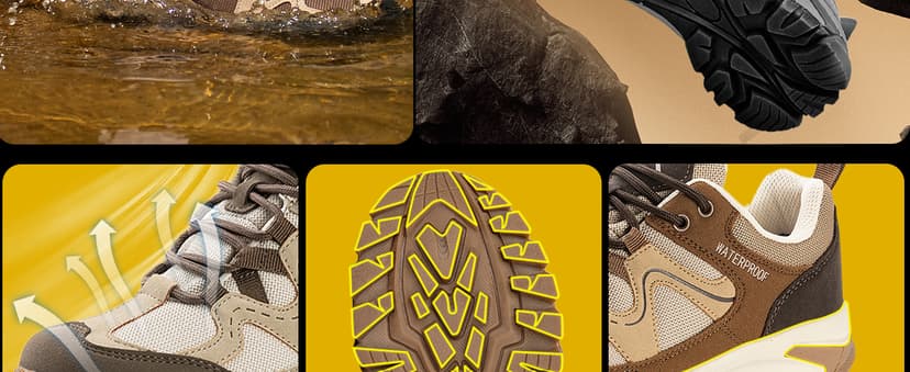 CC-Los Women's Lightweight Waterproof Hiking Shoes for Walking, Outdoor & Climbing Size 5.5-11