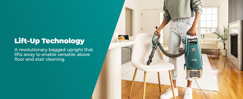 Kenmore Intuition Bagged Upright Vacuum Lift-Up Carpet Cleaner 2-Motor Power Suction with HEPA Filter, 3-in-1 Combination Tool, HandiMate for Floor, Pet Hair, 14pounds, Green