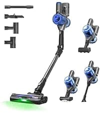 Tineco Pure ONE S50 Pro Cordless Stick Vacuum Cleaner, 200AW Powerful Suction, Zero Tangle Brush, 95Min Runtime, 180° Foldable Tube, 120° Green Light, Easily Tackles Large Debris Stick Vacuum