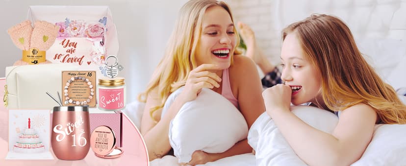 21st Birthday Gifts For Her - Happy 21 Year Old Gift Box for Women, Best Friends, Female Daughter, Sister, Girlfriend, Coworker, Bestie - Unique Basket