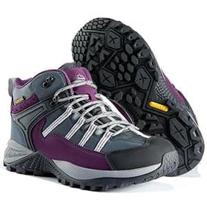 wantdo Women's Waterproof Hiking Boots Lightweight Outdoor Camping Shoes