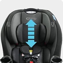 Graco TriRide 3-in-1 Convertible Car Seat - Highback Booster, Forward & Rear Facing Modes, Suitable from Newborn to Preschooler, Perfect for Long Journeys in Redmond Color