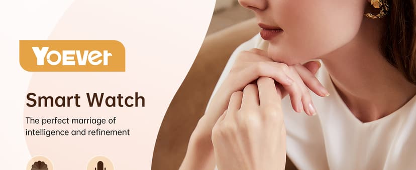 Smart Watch for Women, 1.27" AMOLED Screen Smartwatch with Answer/Make Call for iPhone/Android/Samsung, Fitness Tracker with 120+ Sport Modes, Heart Rate/Sleep/Health Monitor, IP68 Waterproof, 2 Bands