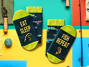 Zmart Men Women Funny Socks - Outdoorsman Gifts for Racing Golfing Hunting Lovers