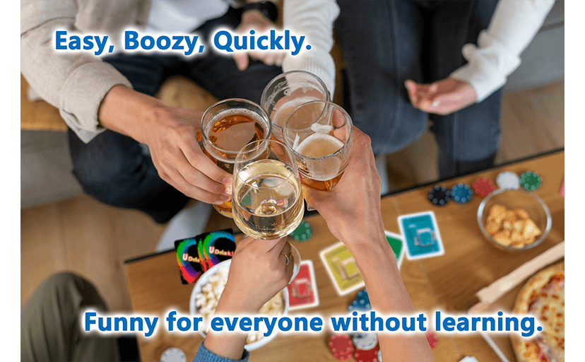 UDRINK! - The Drinking Game Cards for Adults, Fun & Easy Games for Adult Game Nights - Couple Games, Bachelorette Party Games to Get Buzzed Easily - 2024 New Edition -
