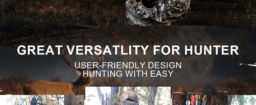 Hunting Backpacks for Men,Saddle Hunting Bag with Bow Holder, Large Compound Bow Hunting Backpack & Duffle Bags